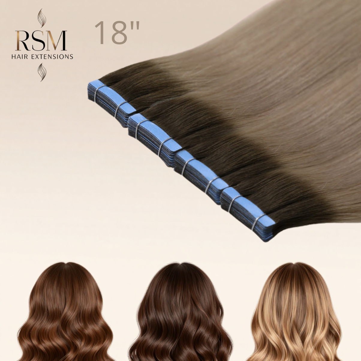 Tape Hair Natural Finish | 18"